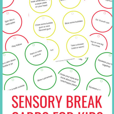 Sensory Break Cards for Home & Classroom (Digital Download)